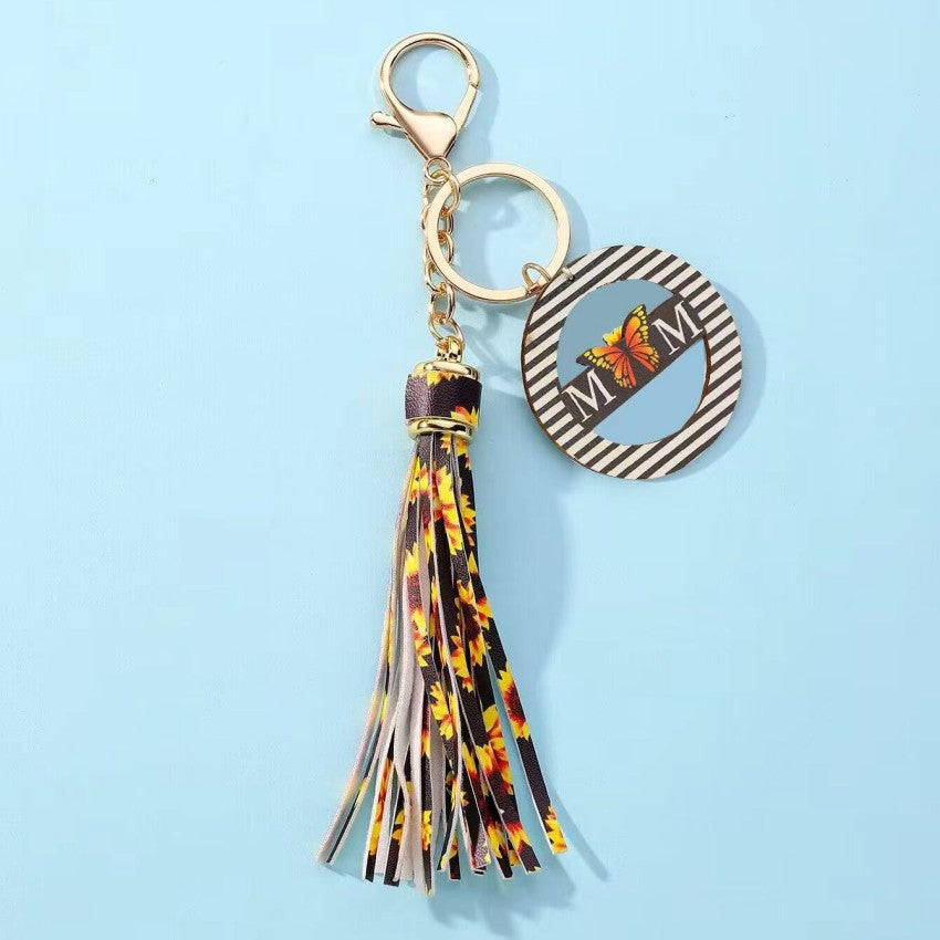 Wholesale Tassels MAMA Wooden Sign Keychains
